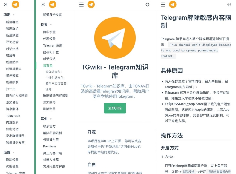 telegram电脑版频道文章阅读器沉浸模式体验